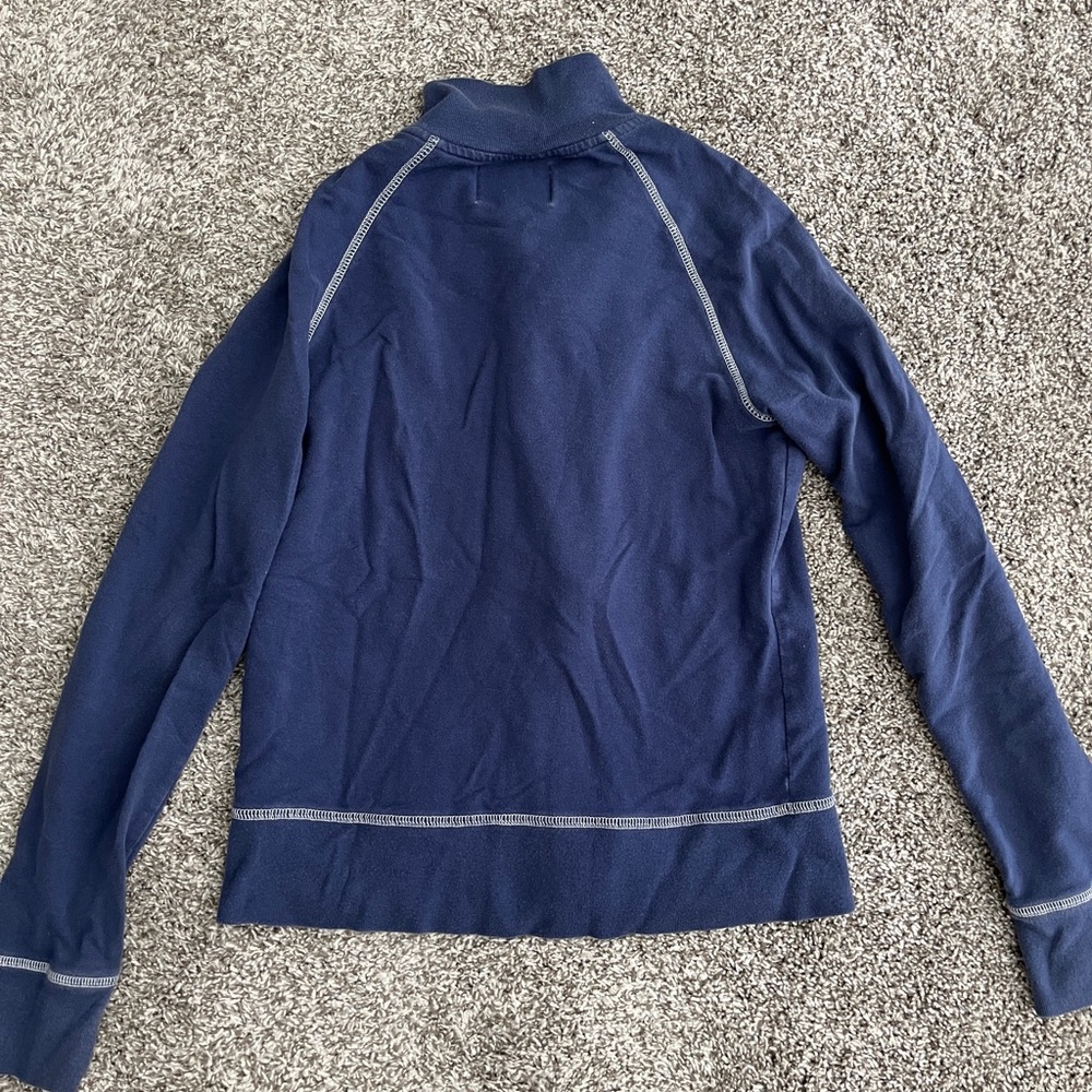 Aeropostale Blue Y2K Zip Up Collared Sweatshirt - Picture 5 of 5